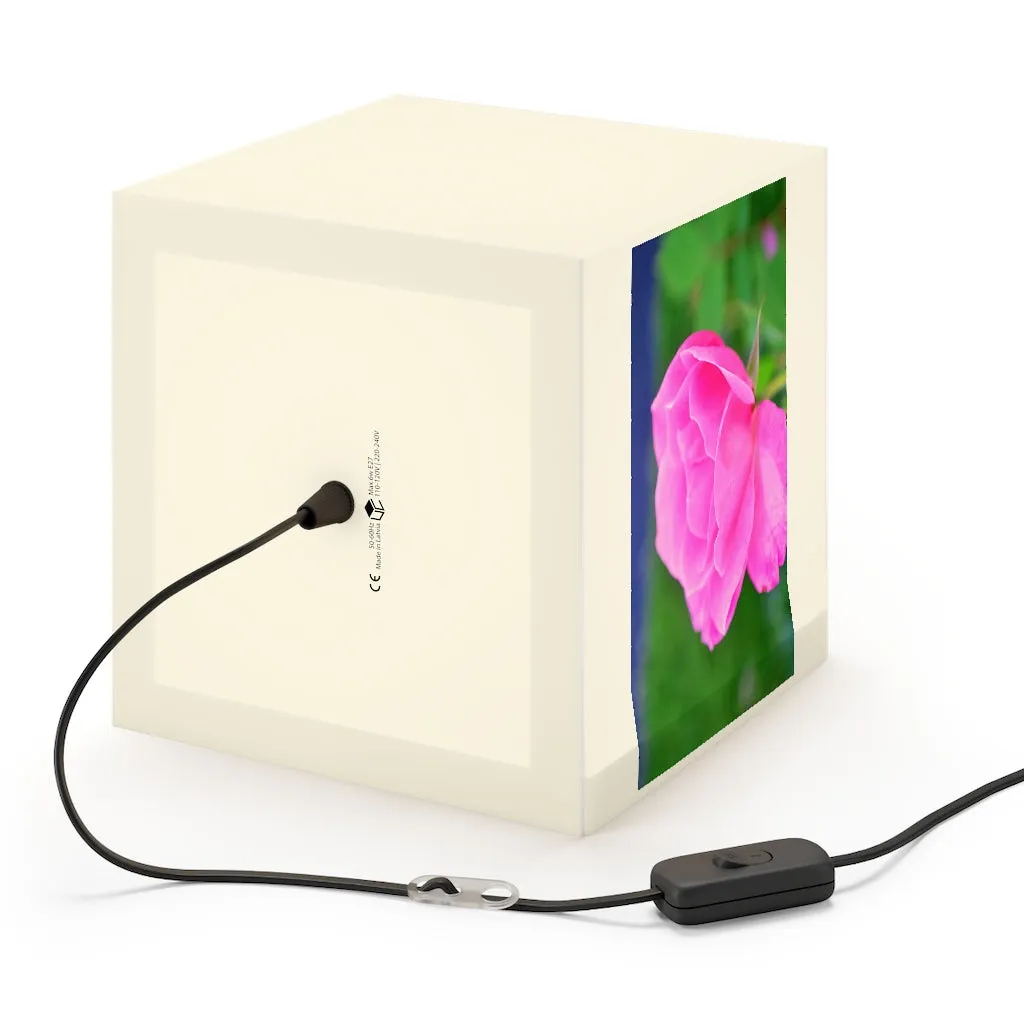 Pink Flower Personalized Lamp