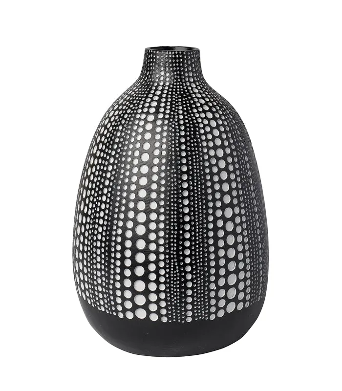 Polka Black Vase