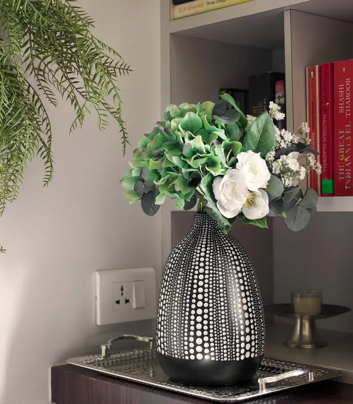 Polka Black Vase