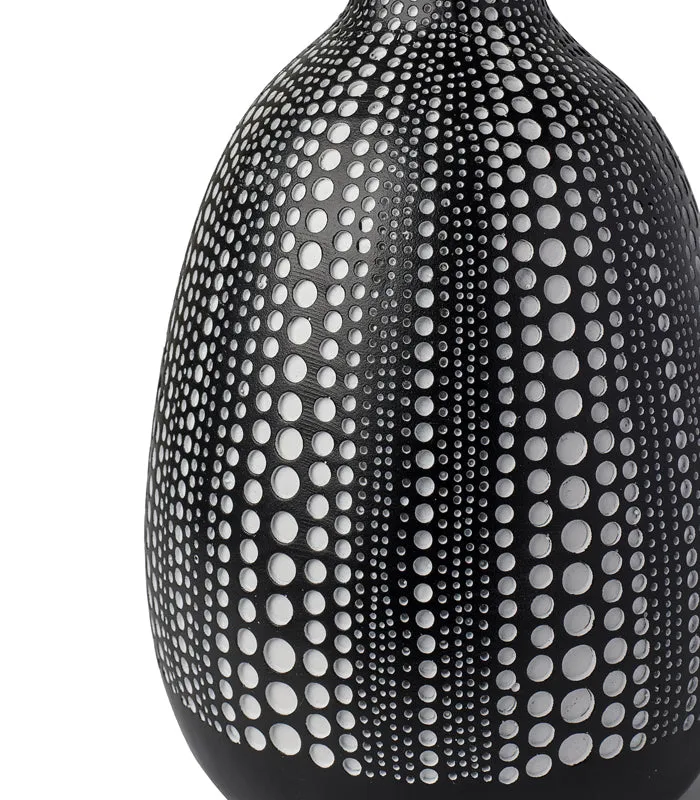 Polka Black Vase