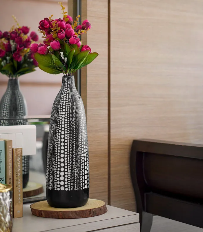 Polka Black Vase