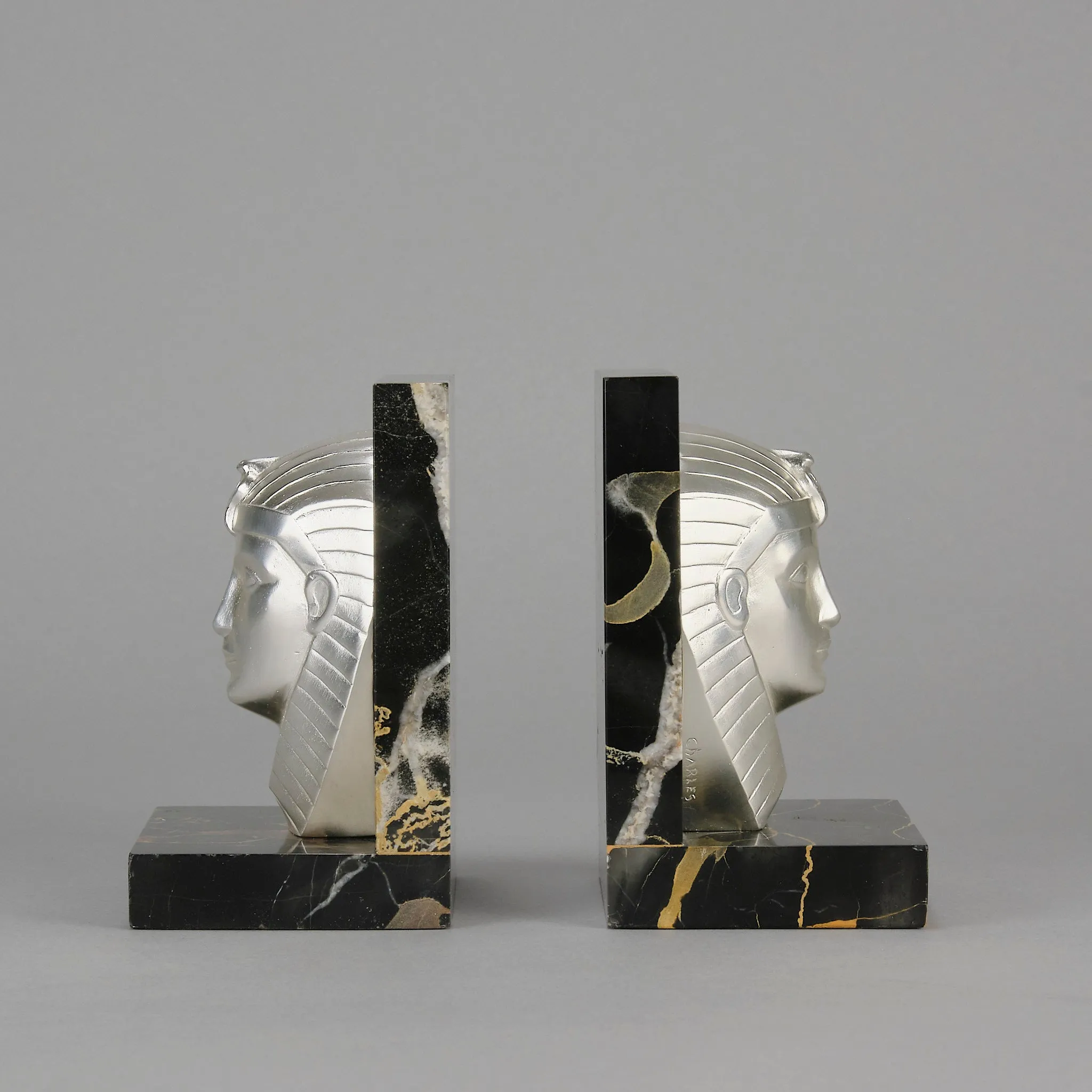 "Pharaoh Bookends" by Charles Charles