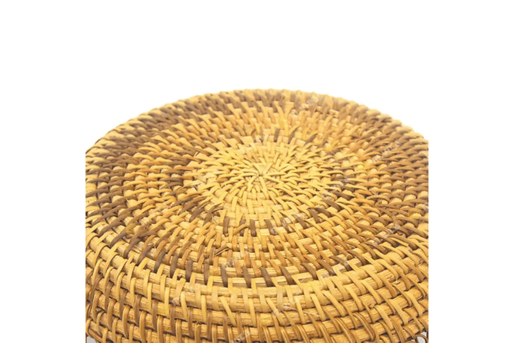 Rattan Flower-Shaped Basket