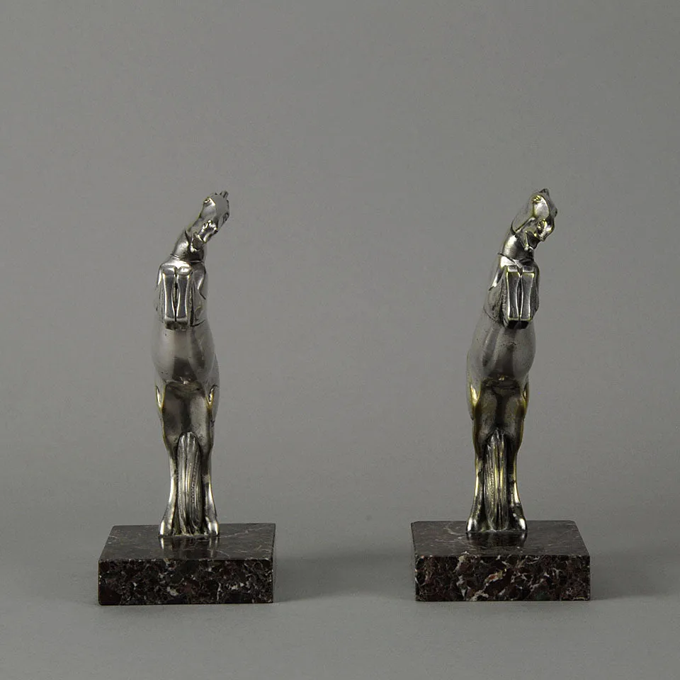 'Rearing Horse' Bookends by Becquerel