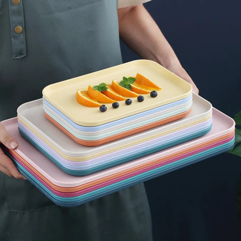 Rectangular Plates Tray with Large Capacity