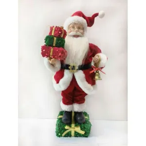 Regency International 20" Santa Standing On Gift Box