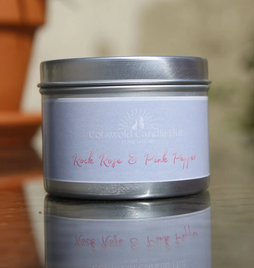 Rock Rose & Pink Pepper Scented Candle Tin