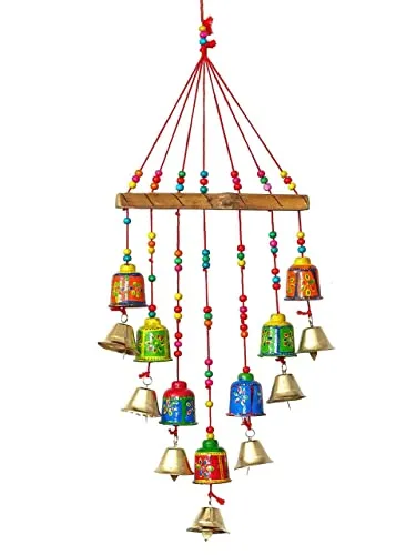 Shree Shyam Art Handcrafted Rajasthani Wind Chime Door/Wall Hanging Decorative Showpiece/Wall Hanging/Home Decor/Home Furnishing/Diwali Gift