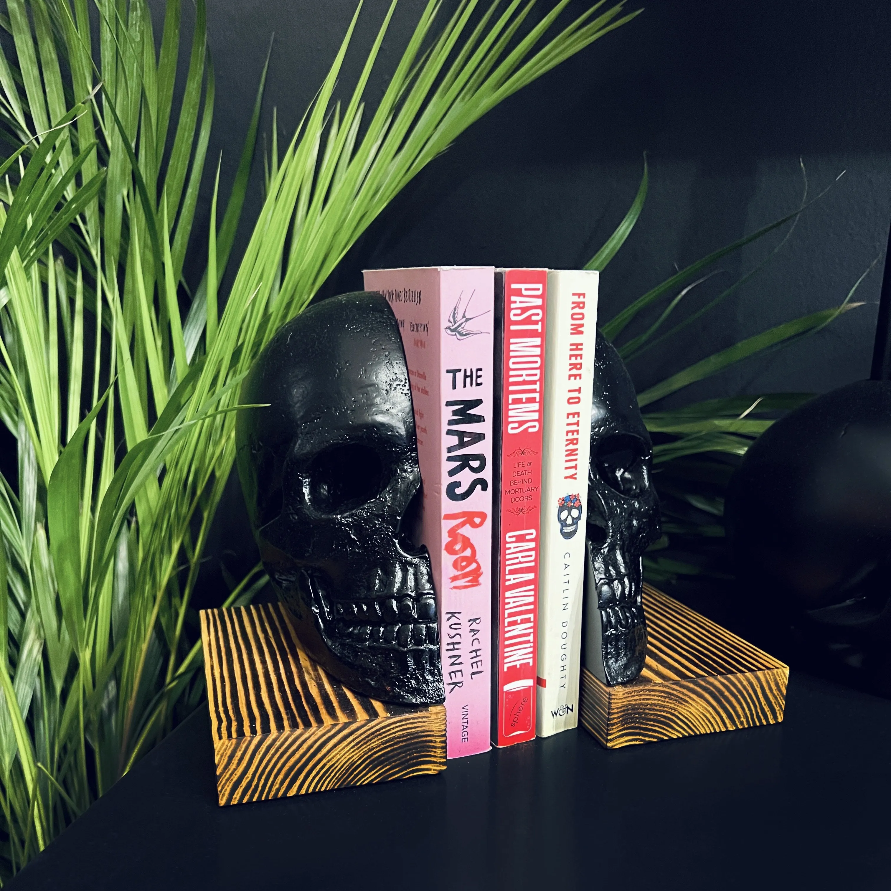 Skull Bookends