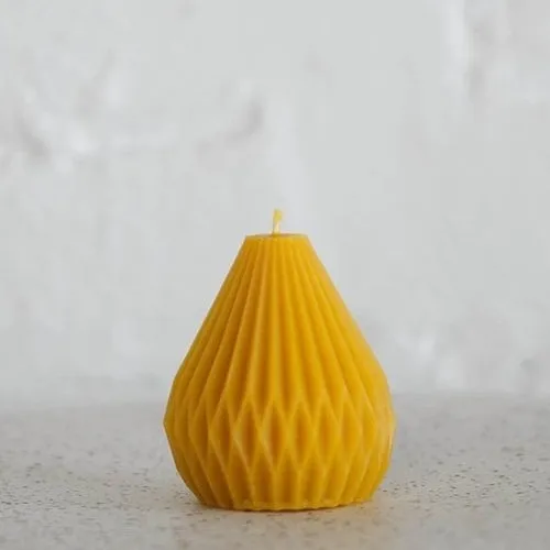 Slow Burn Beeswax Candles - Ribbed Pears