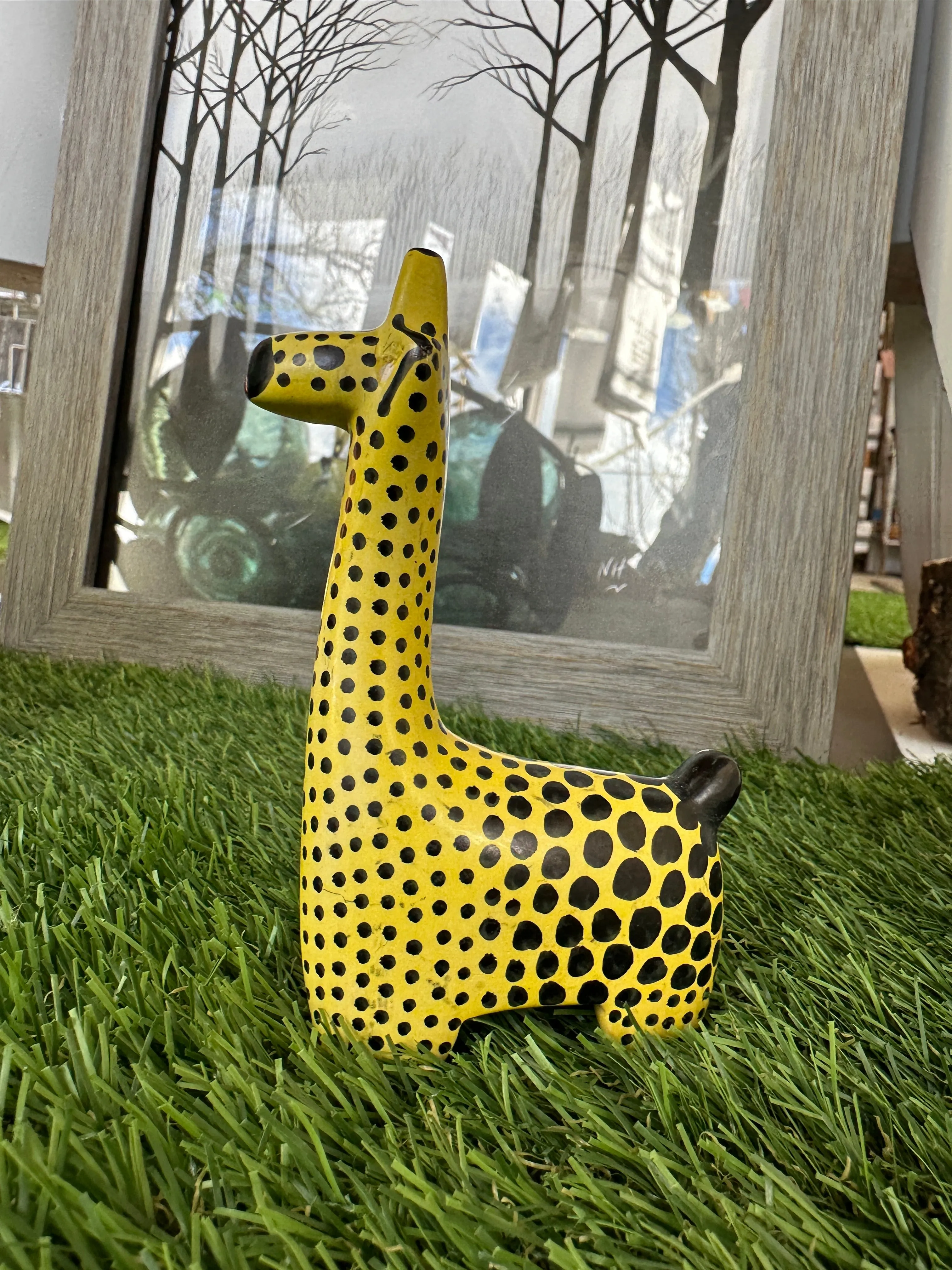 Soapstone Giraffe: Handcarved Miniature Sculpture