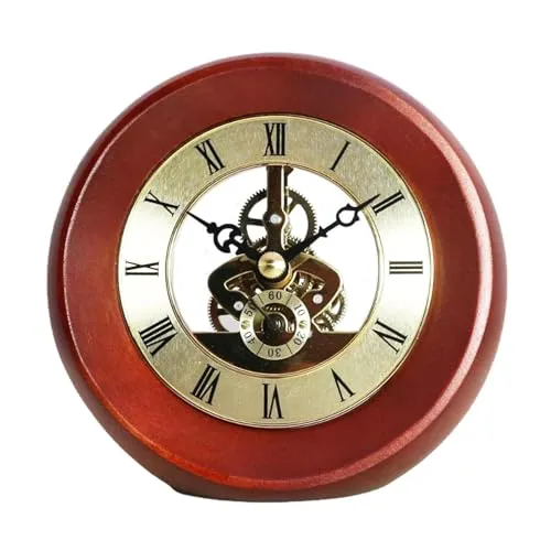 THE STYLE SUTRA Gear Clock Metal Version Fashion Rolling Gear for Bedroom Living Room Garden A