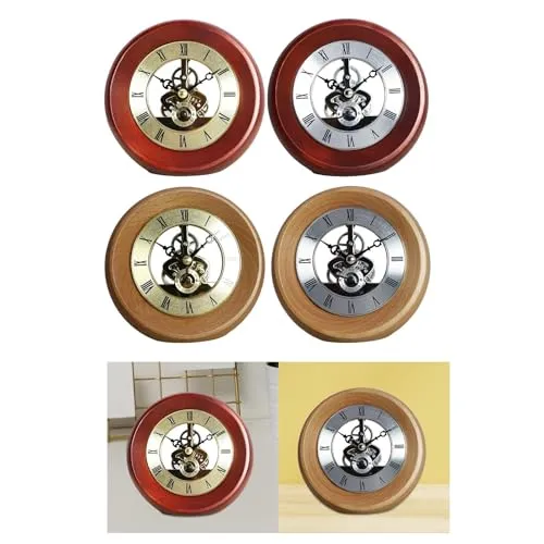 THE STYLE SUTRA Gear Clock Metal Version Fashion Rolling Gear for Bedroom Living Room Garden A