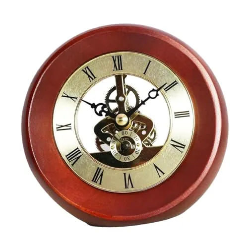 THE STYLE SUTRA Gear Clock Metal Version Fashion Rolling Gear for Bedroom Living Room Garden A