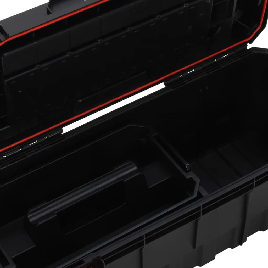 Tool Box Black and Red 65x28x31.5 cm