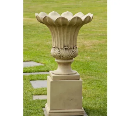 Tulip Vase Planter on Plinth