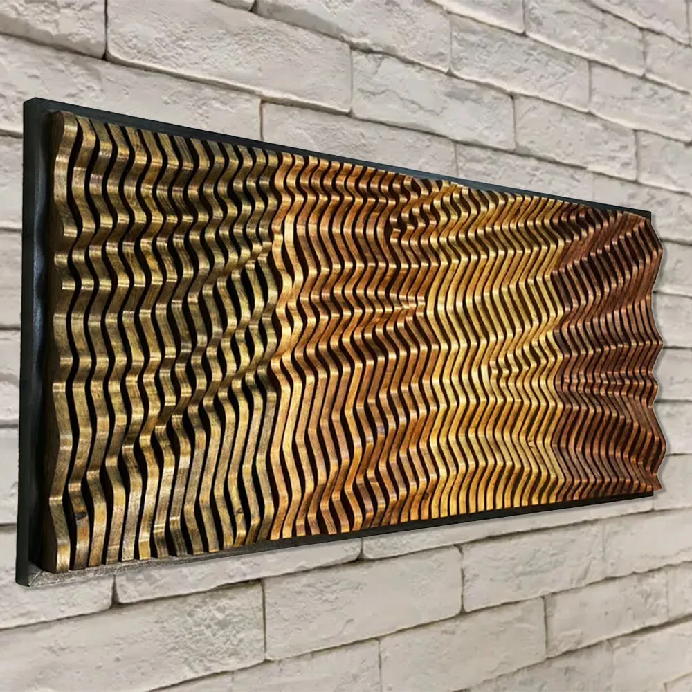 Unique Sound Pattern Art Wood Decor