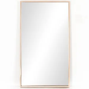 Vora Floor Mirror, Whitewash Acacia