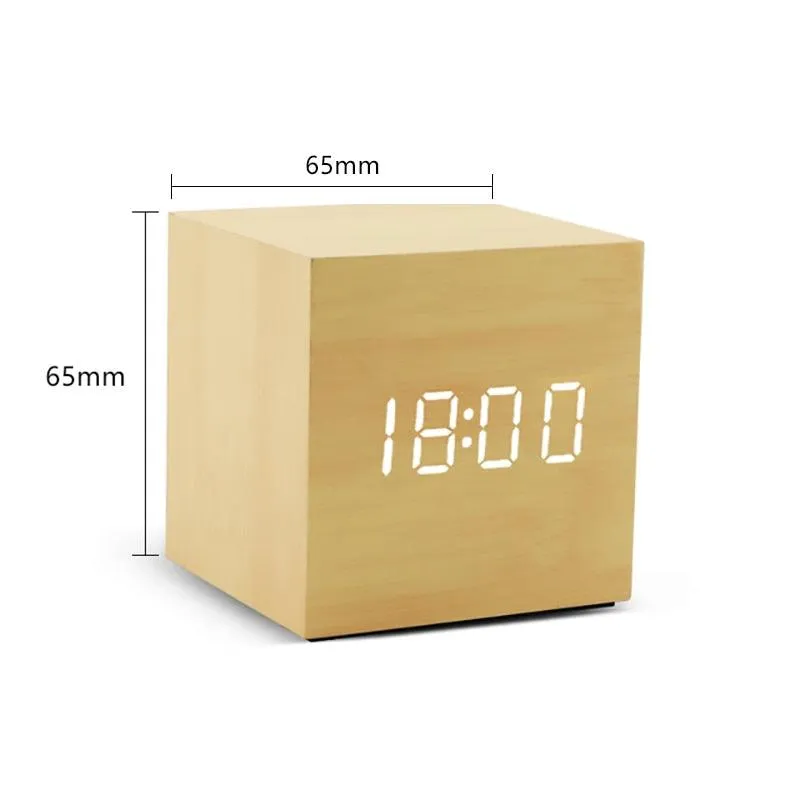 Wooden LED Alarm Clocks