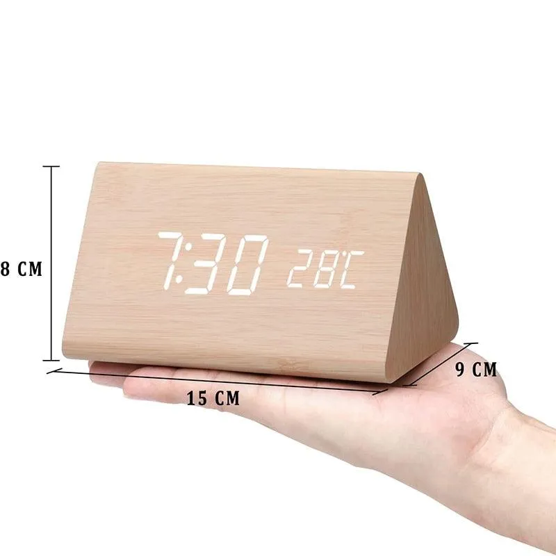 Wooden LED Alarm Clocks