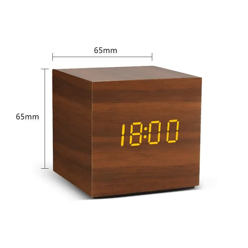 Wooden LED Alarm Clocks