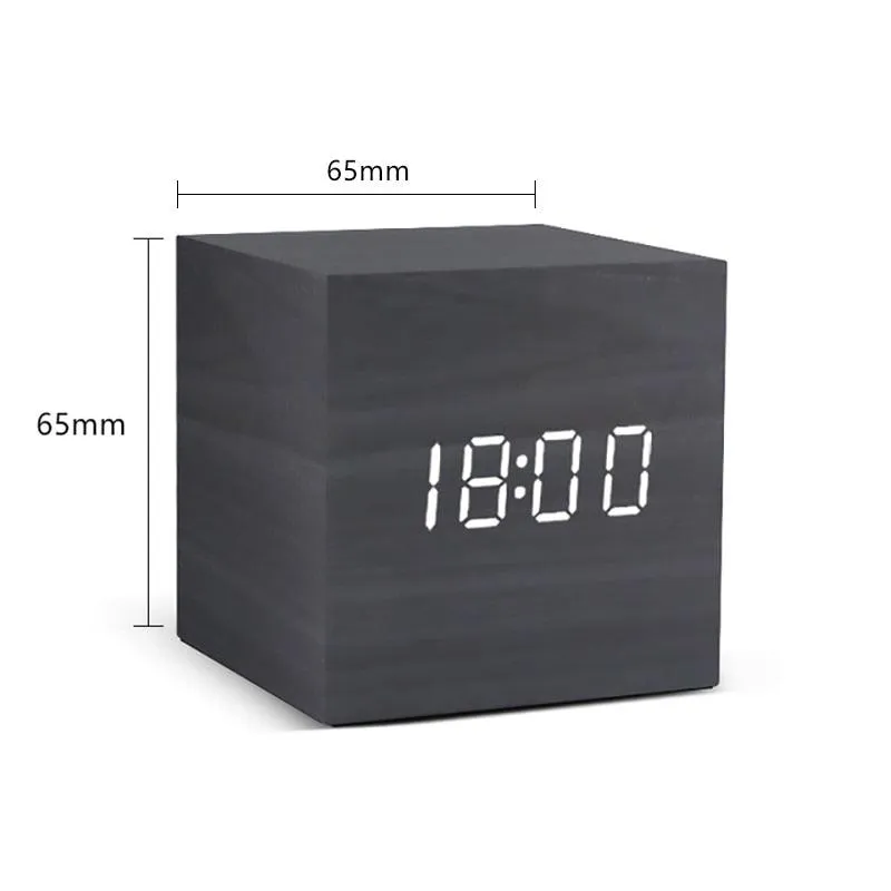 Wooden LED Alarm Clocks