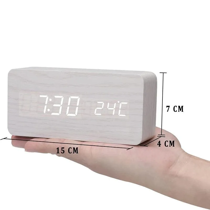 Wooden LED Alarm Clocks